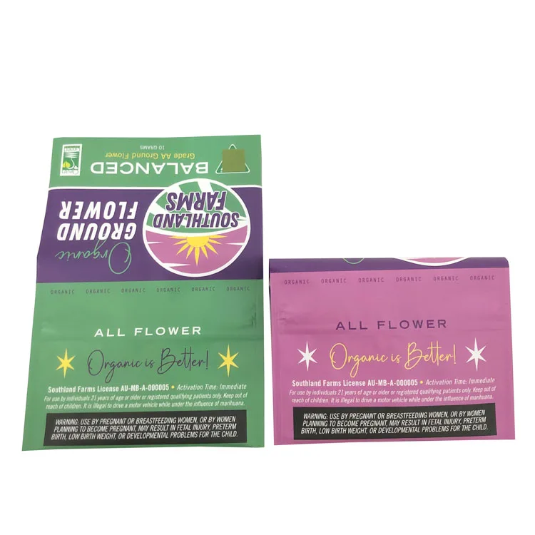 personalized reusable self adhesive seal hand rolling plastic packaging amber leaf tobacco pouch amber leaf with zipper