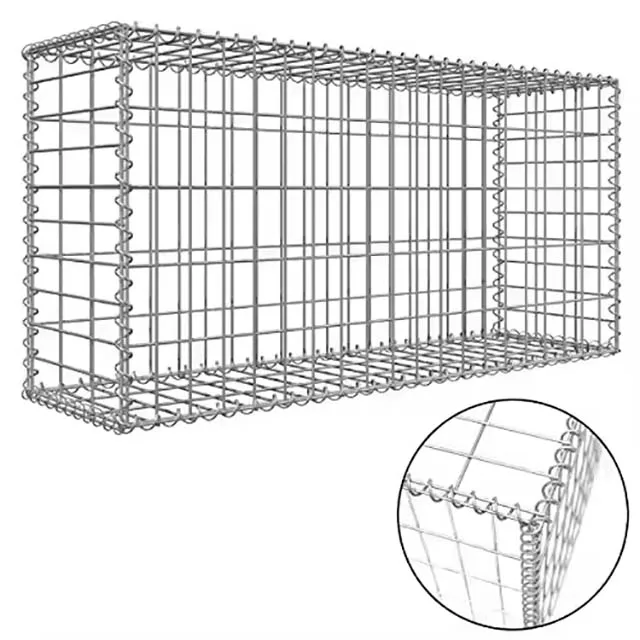 China Customized Mesh Cell Gabion Box Welded Galvanized Garden Fence Metal Galvanized Iron Wire Weaving Cages