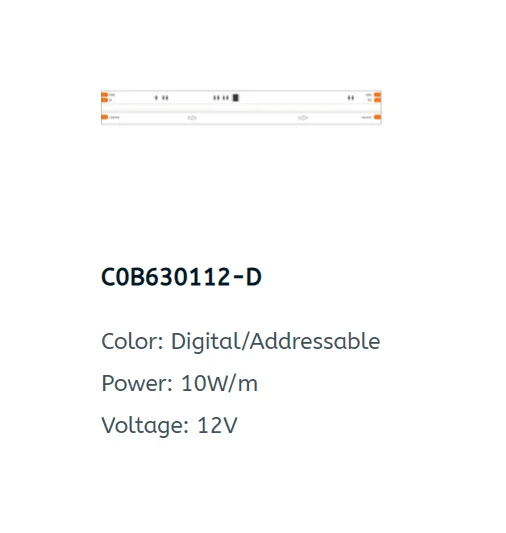 Popular rgb BLE light strip remote & app control color changing rgbic led strip light 12vdc 12mm led COB light