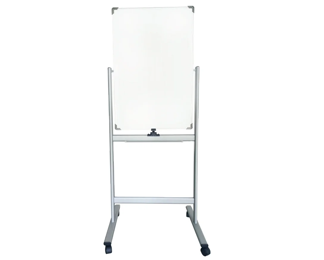 Double sided Whiteboard, Movable Magnetic easel board with 360 degree rolling , White board 36 H*24 W  Inch