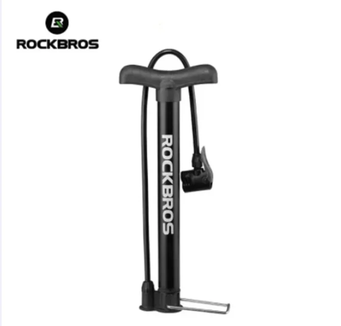 ROCKBROS Customize high Pressure Pump mini bicycle  inflator Portable pump bike MTB Floor Tire air foot pump for bicycle