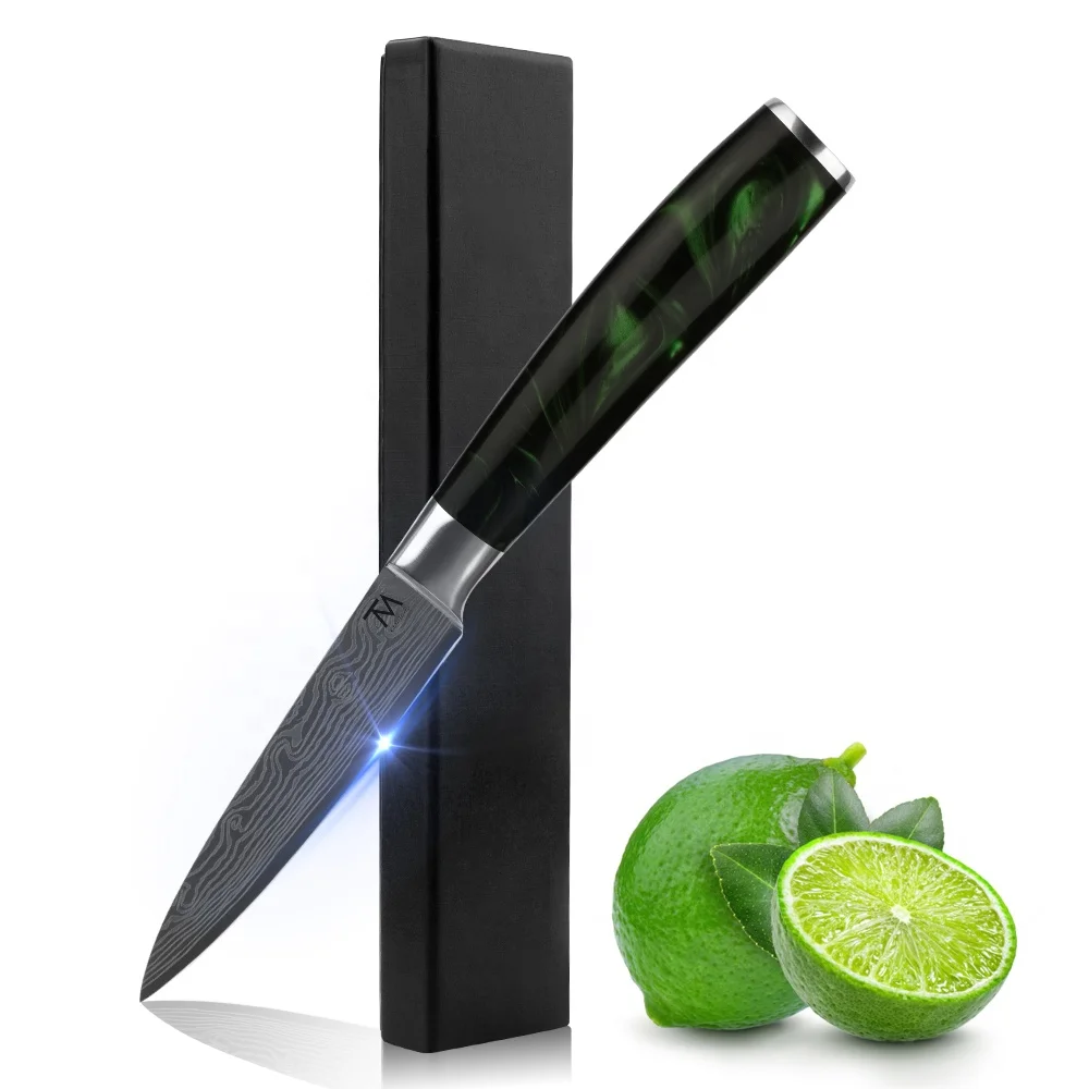 Лазерный кованый нож для очистки овощей 3 5 дюймов