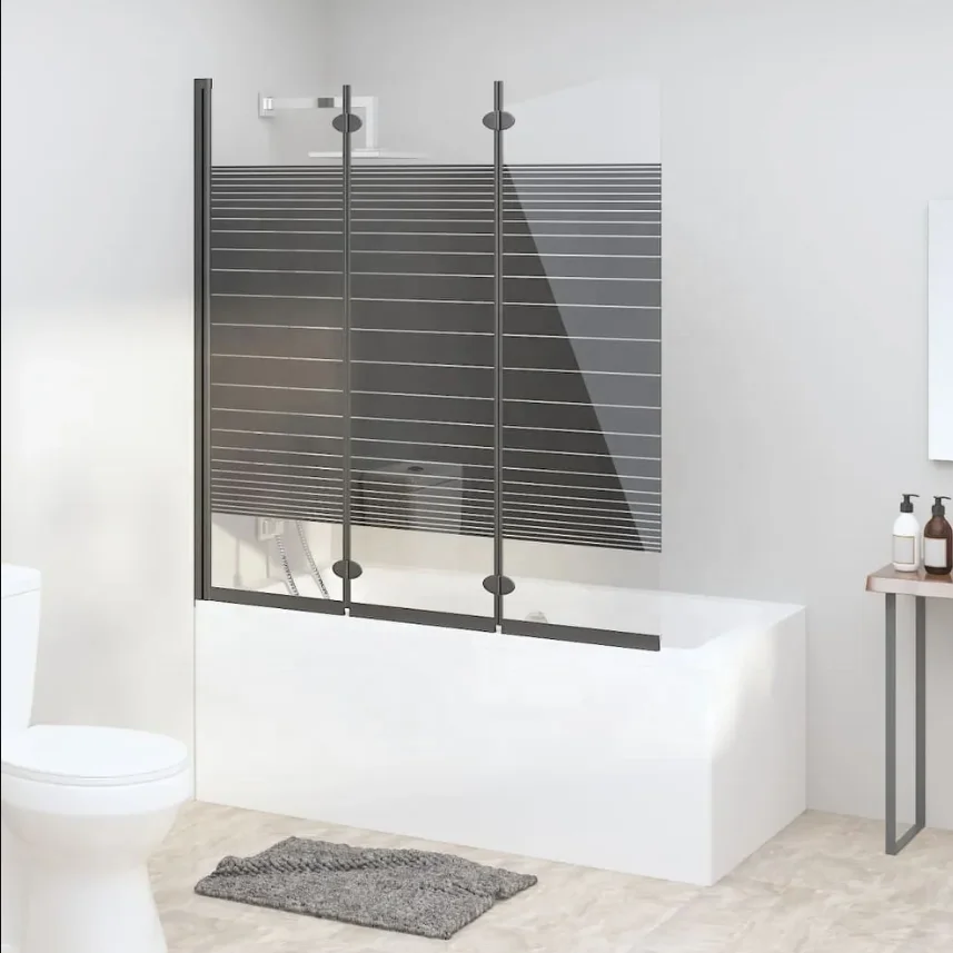 Oumeiga 1500 мм Ванна экран раздвижные стеклянные двери двойные для ванной