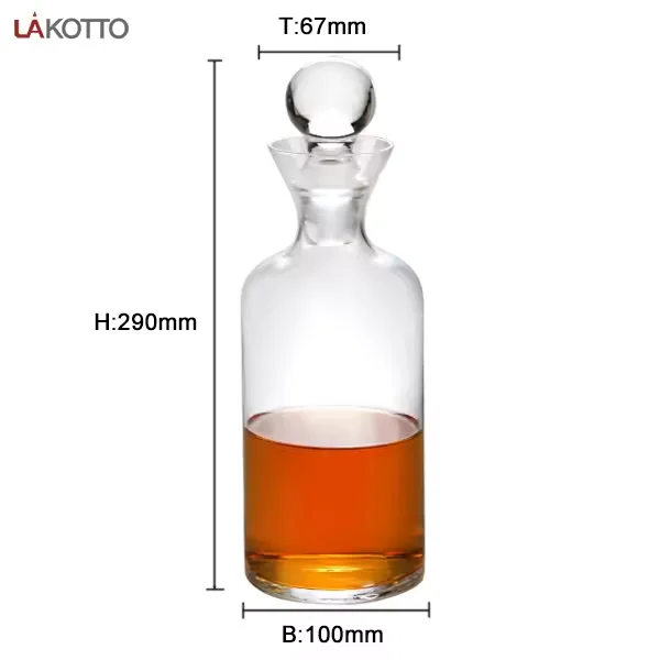 1200ml Artificial Wine Bottle Creative Slant Stand Set Crystal Wine Creative Wine Glasses Whiskey Set Alcohol beverage decanter