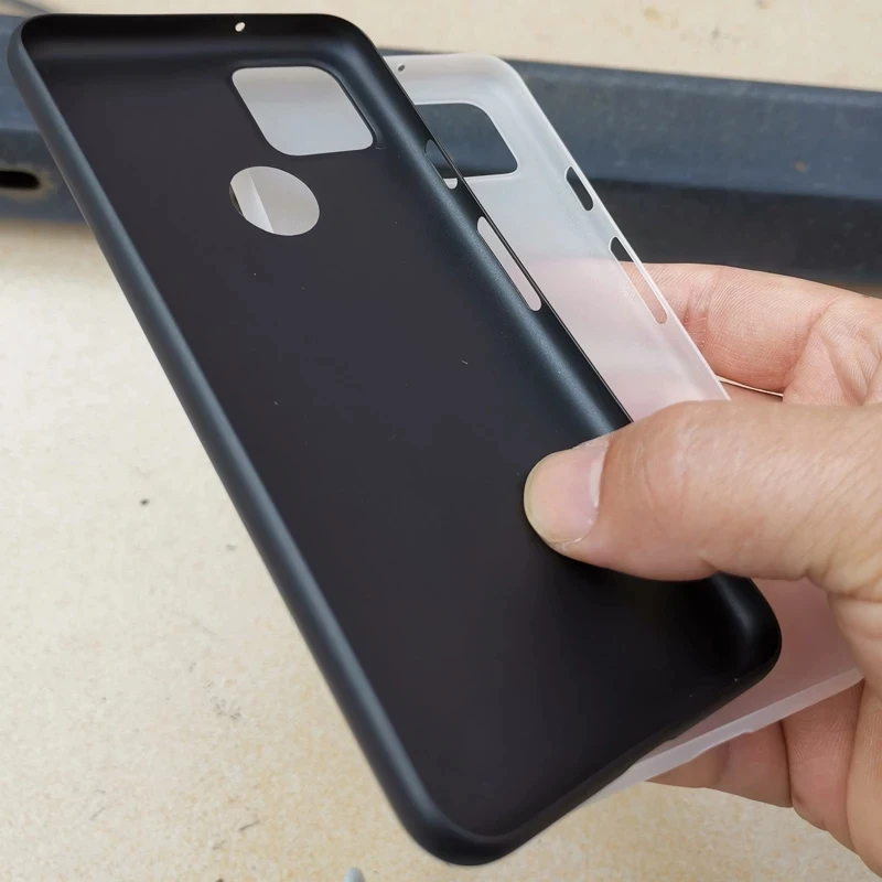 Модный ультратонкий PP 0 4 мм матовый чехол для Google Pixel 5 тонкий супер ультра пластиковый защитный подарка