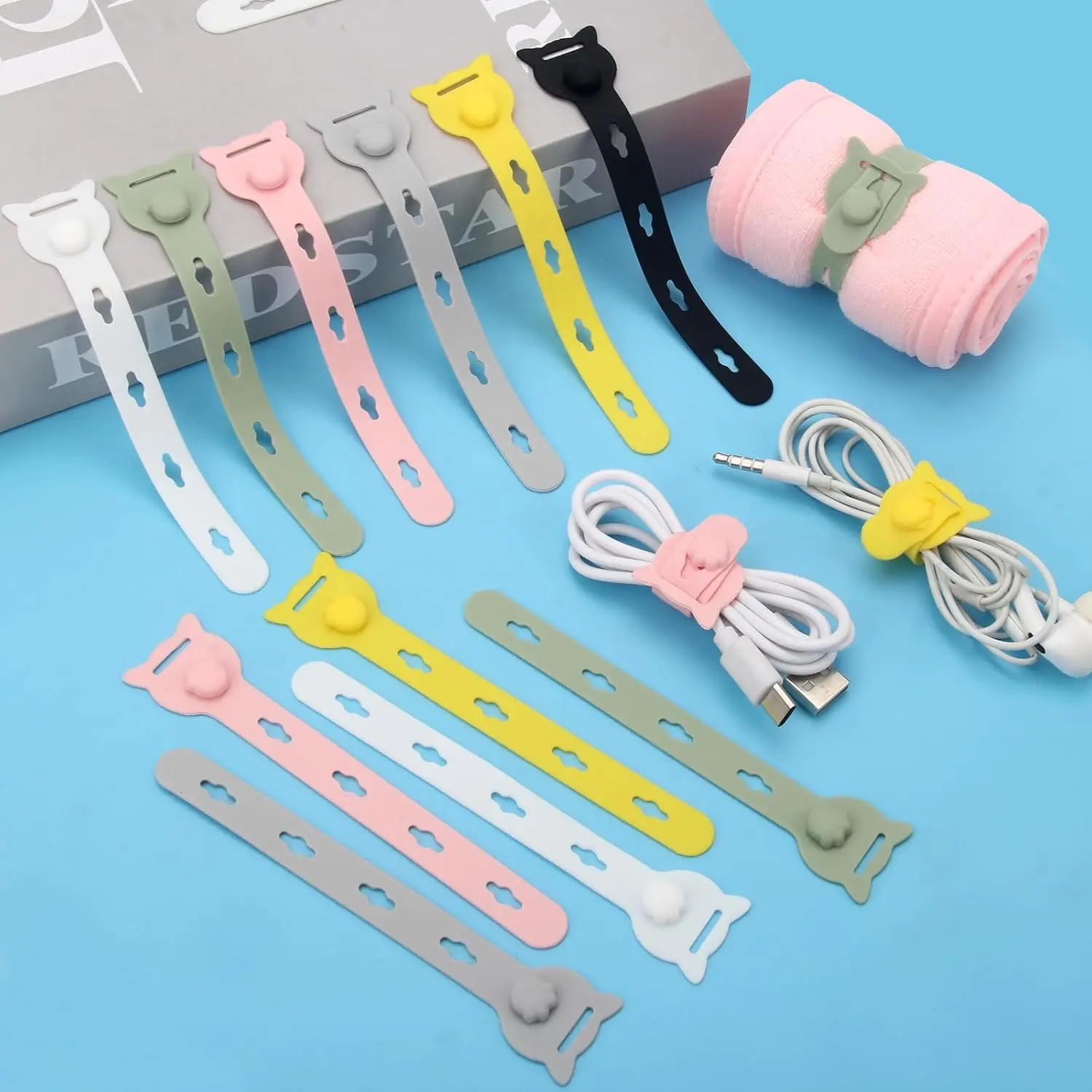 Cable  Management Ties Organizer for Phone Accessory Cord Wrap Holder Cable Organizer for Small Home Appliances Use