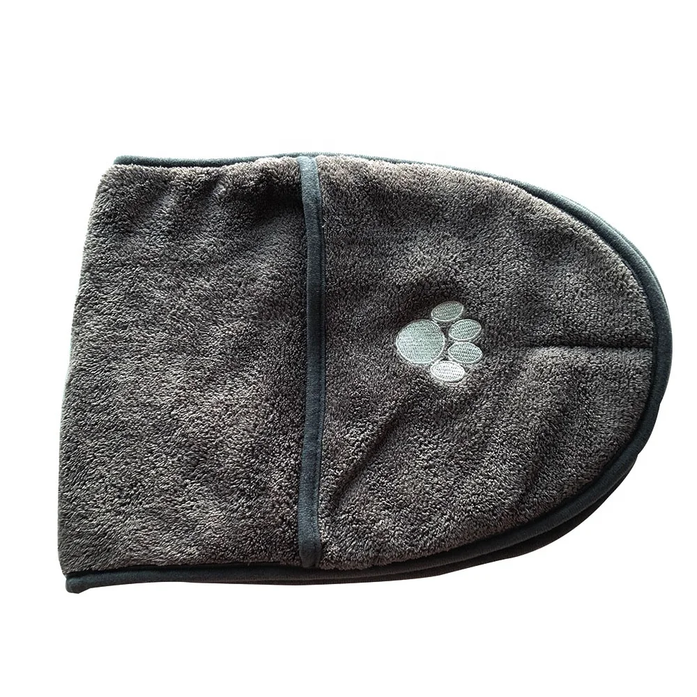 
Wholesale Coral Fleece Bath Drying Microfibre Dog Towel 