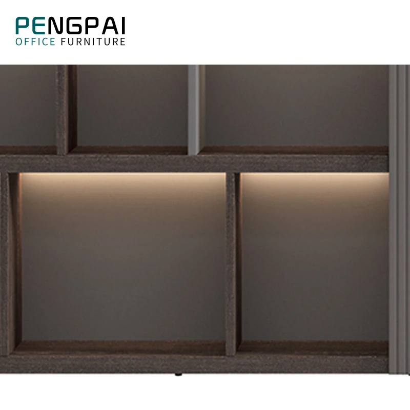 New Design Contemporary Melamine Modular High Capacity Elegant Office Set Desk and Cabinet