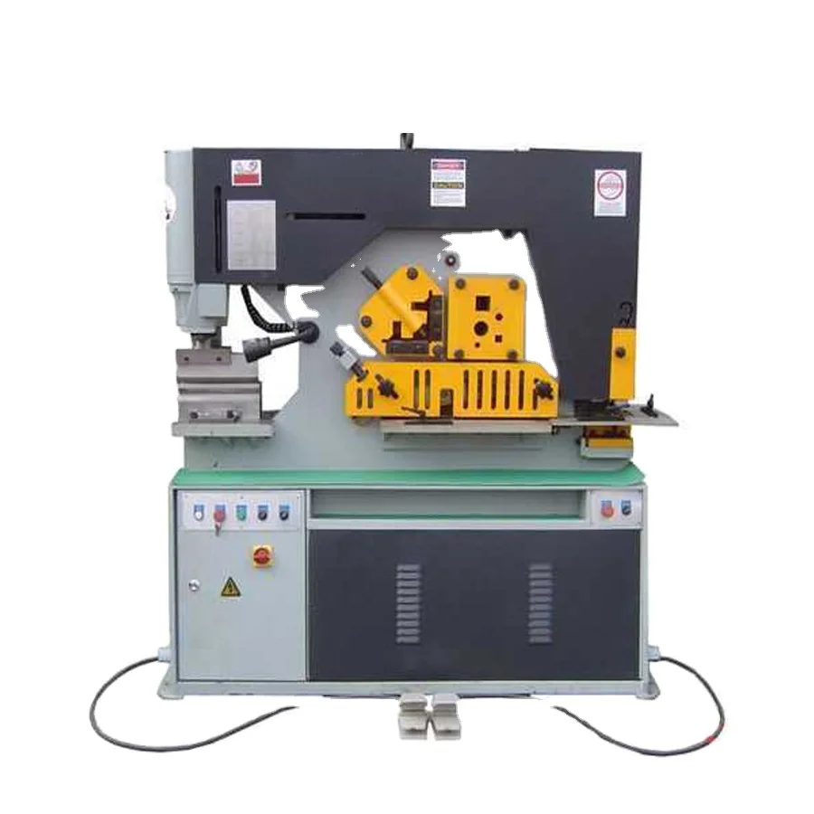 Hydraulic Metal Stamping process shearing and cutting Ironworker Machine