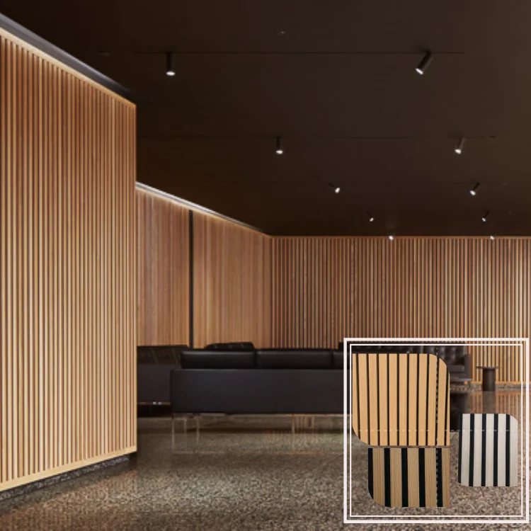Leader Manufacture of akupanel acoustic panel wooden slat wall custom OEM special height width slats