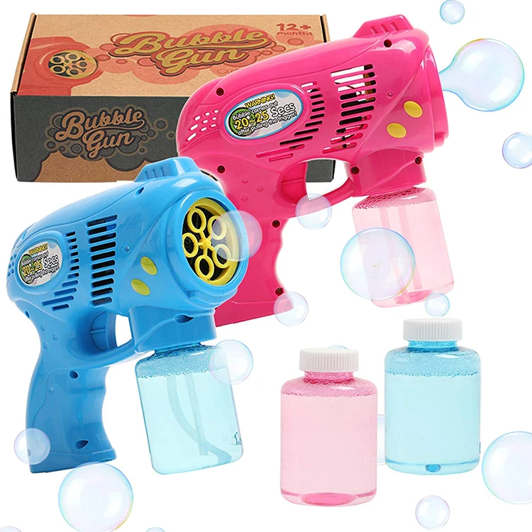 wholesale kids summer toys bubbles toy battery operated bubble machine gun