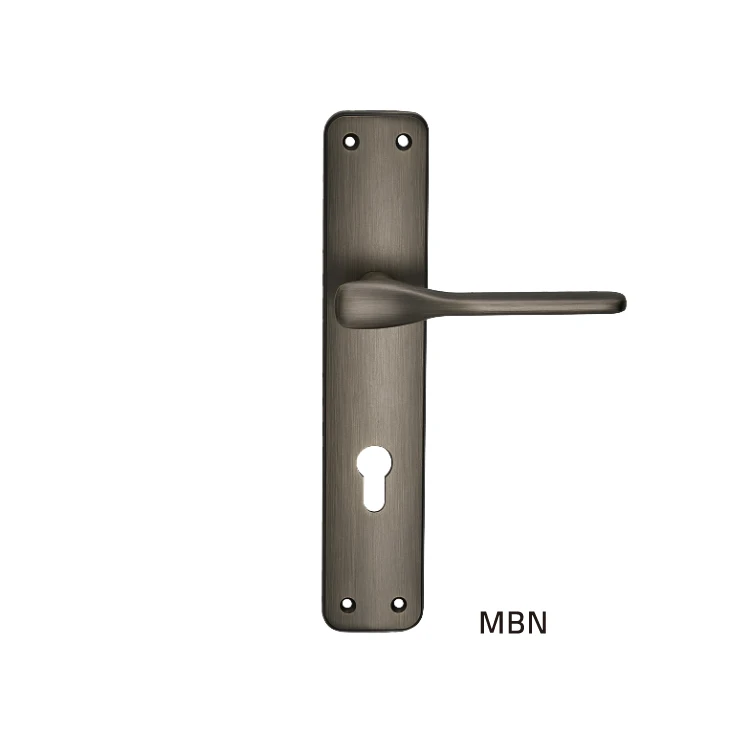 2024 Классическая поп-металлическая пластина в Европейском стиле декоративные алюминиевые входные дверные замки и ручка