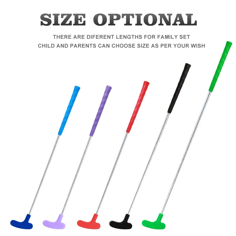 Factory Price Manufacturer Supplier Stainless Steel Head Disc  Golf Putter  Leather Grip