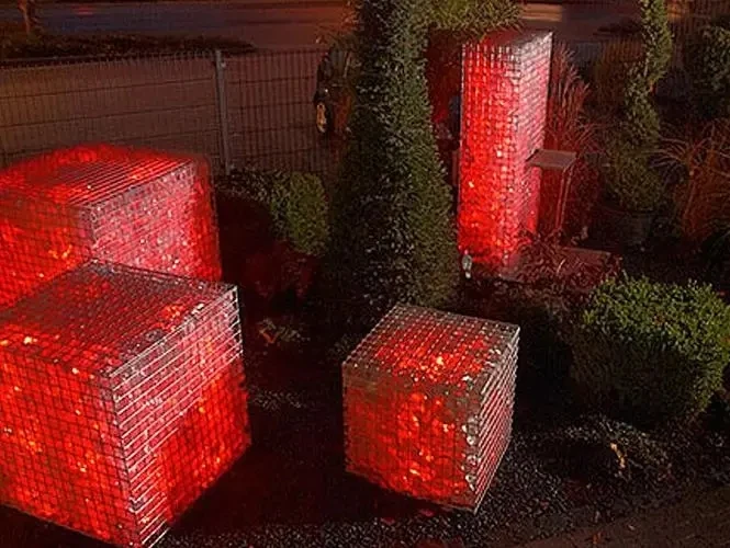 High quality irregular crystal stone, broken glass blocks, gabion filling and decorative materials