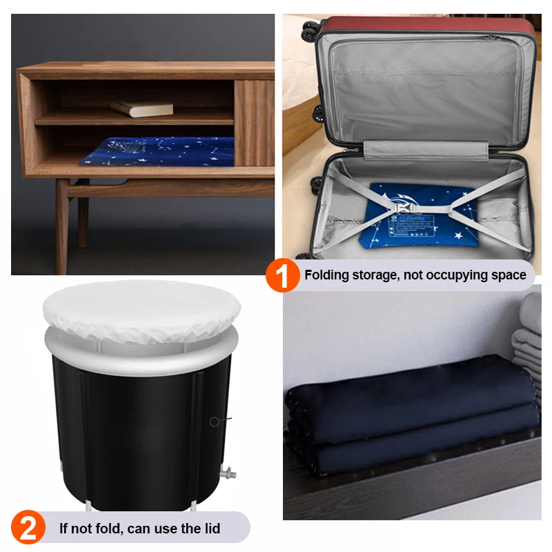 Hot Sale Portable Foldable Pvc Inflatable Ice Bath Soaking Bathtub For Adults