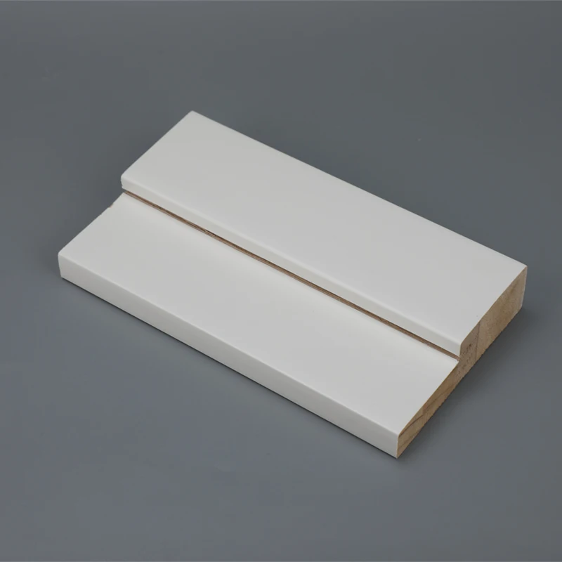 Customized Wooden Door Frame Moulding White Primed Jointed Wood Door Jamb