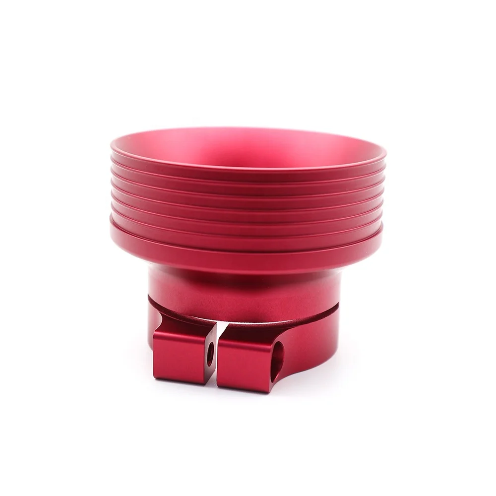 New High Precision 5 Axis CNC Milling Machined 6061Aluminum Billet Anodized Hose Clamp Factory Price