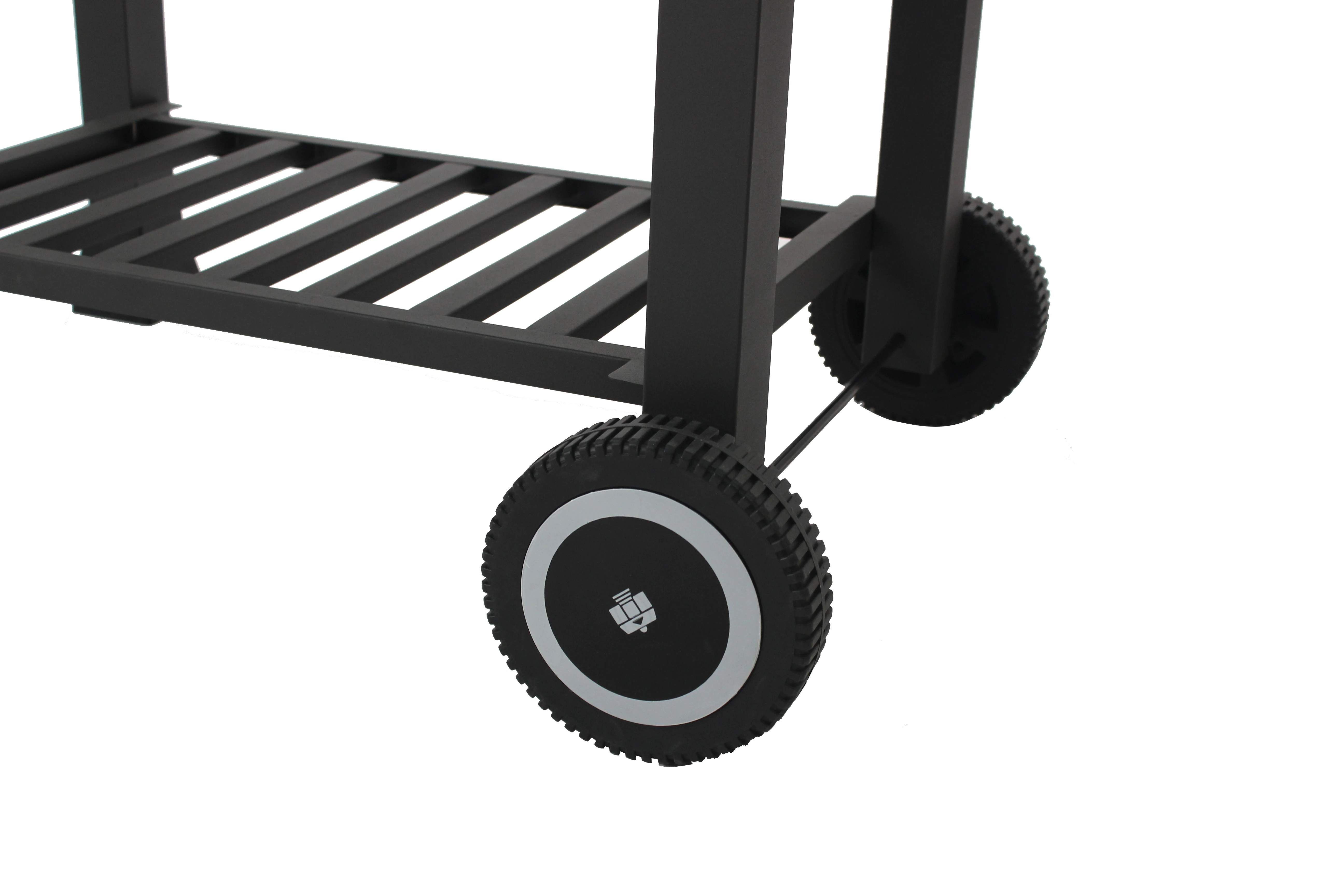 large backyard party Garden charcoal barbecue grill smoker camping outdoor kitchen cart bbq grills trolley with side table