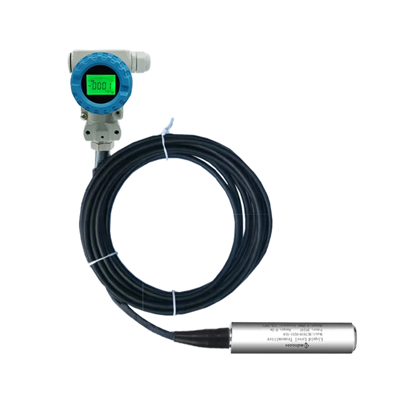 MLT6300:0.2%High Quality IP68 Submersible Digital LCD RS485/4-20ma  Liquid Level Transmitter with Stainless Steel Sensor Probe