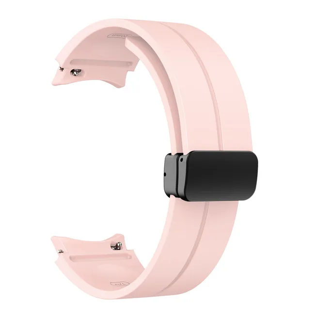 2023 Fashion Hot Sale Magnetic Buckle Silicone Rubber Wrist Watch Sport Band For Samsung  Watch Series 5 Smart Watch
