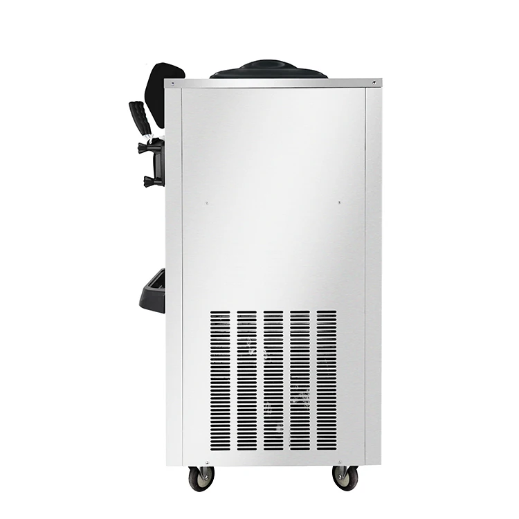 Best Sale  Goshen Guangzhou Factory 2+1 Mixer Soft Ice Cream Machine Ice Cream Roll Machine 3 Flavors Commercial Usede