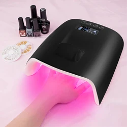Private Label 60W Fast Curing Nail Gel Cordless Rechargeable Wireless LED UV Nail Lamp For Nail Polish Dryer