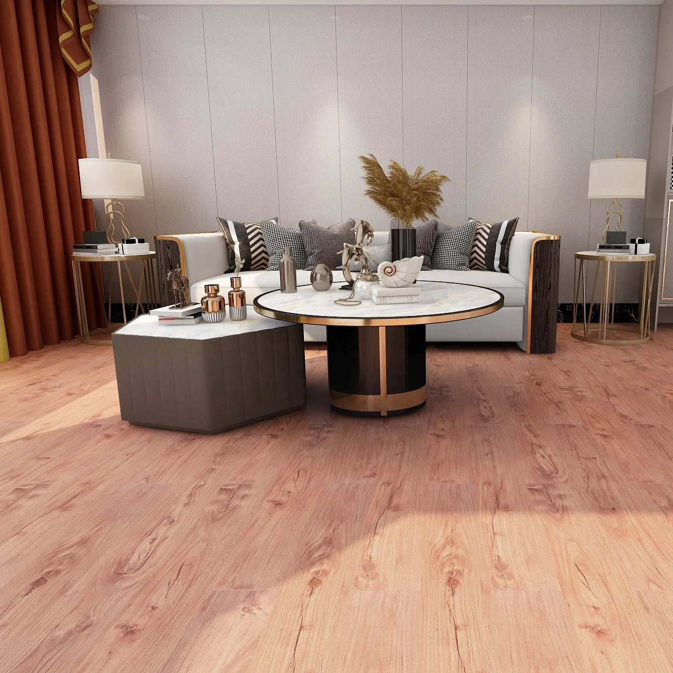 High Quality SPC Wall Panel PVC Luxury Vinyl Plank Plank Flooring Plastic Floor Mats For Home