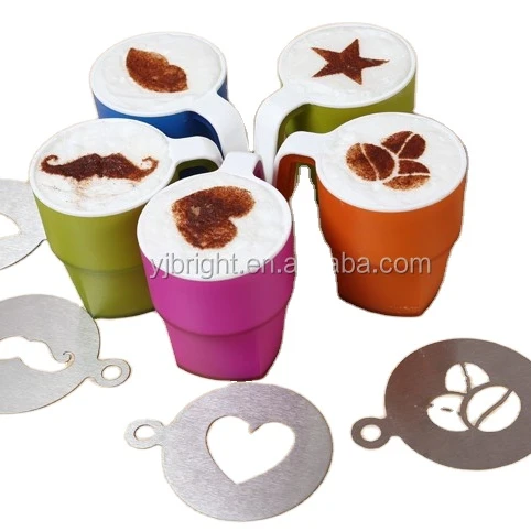 Кофейный трафарет из нержавеющей стали