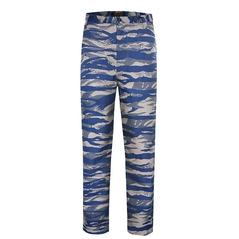 XINXING Ivory Coast Blue Tiger Stripe Camouflage  BDU Clothing Tactical Pants Suit Combat Dress Uniforms