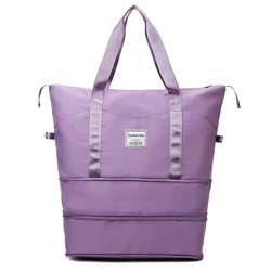 Custom Logo Waterproof Gym Sports Bag Fitness Outdoor Travel Women Handbag Large Capacity Storage Shoulder Bag