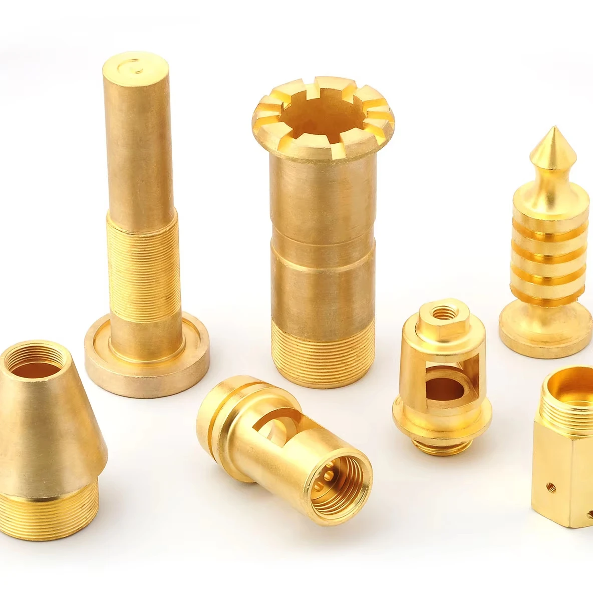 Precious Metal Hardware Brass Machining Parts CNC Mached Bronze with Powder Coating Finish Bronze Machining Services