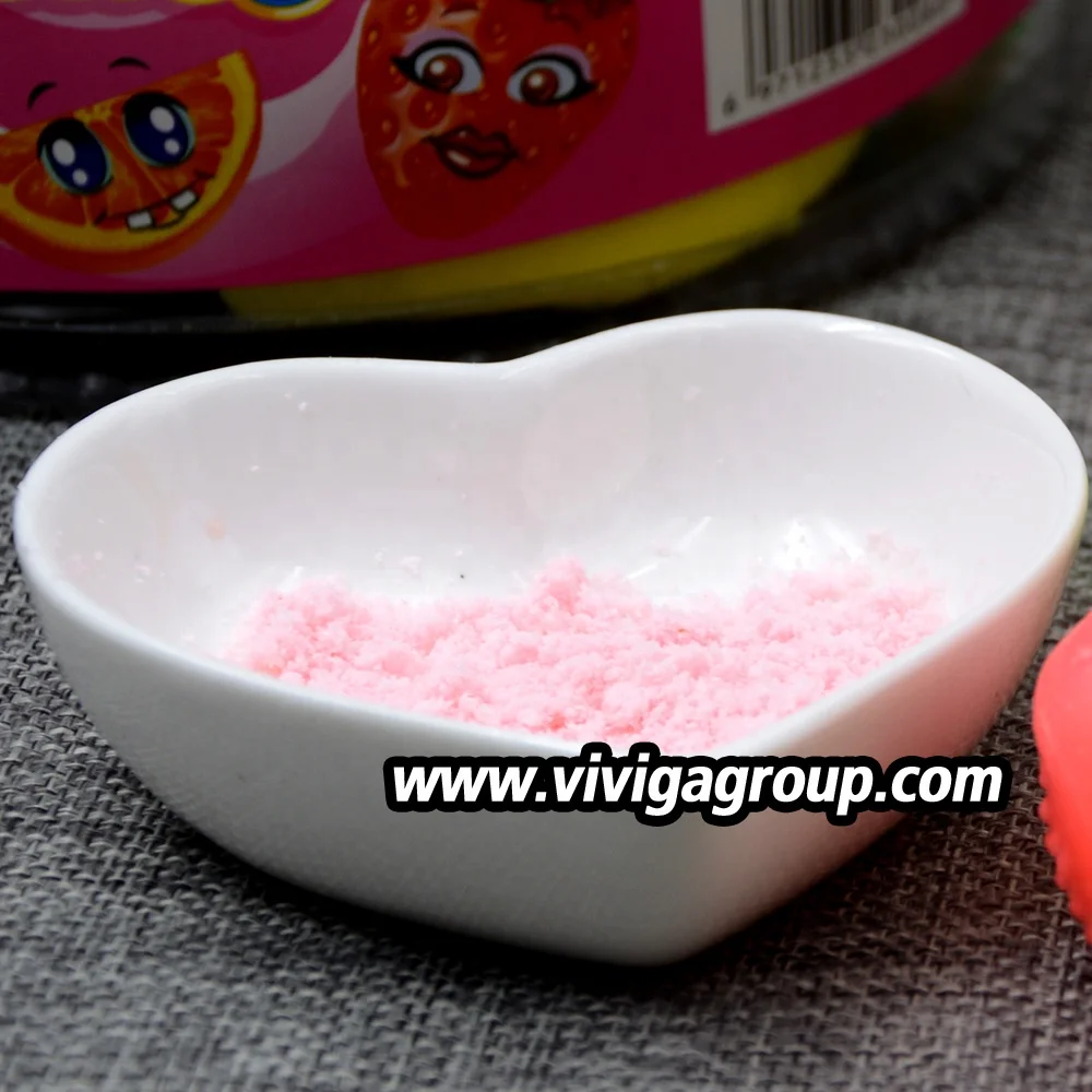 Забавные конфеты в форме фруктов, Кислая пудра, конфеты, Халяльные конфеты