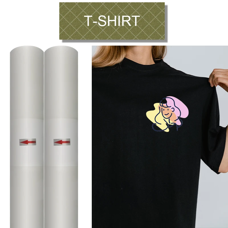 A3 A4 A3+ 30cm 33cm 42cm 60cm transparent dtf paper pet film roll for digital inkjet printing