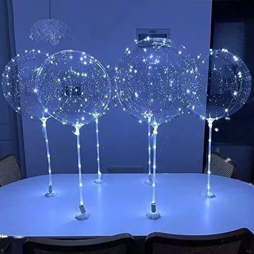 Jane Love Bobo Ballon 18/20/24/32 Inches Light Led Balloon For Party Decoration And Gift Balloons With Led Lights