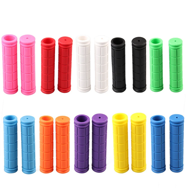 Mountain Road Cycling Bicycle Colorful Siliconehandlebar cover Smooth Soft Rubber Anti-slip Handle Grip Lock Bar End
