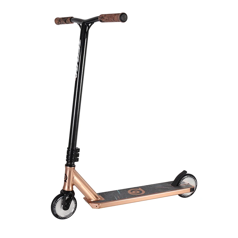 High quality gold freestyle 360 stunt scooter with 120mm wheel