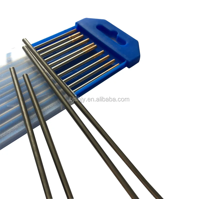 Custom Size Tig Arc Welding 1.5% Lanthanated WL15 Gold Tungsten Electrode 2.4mm