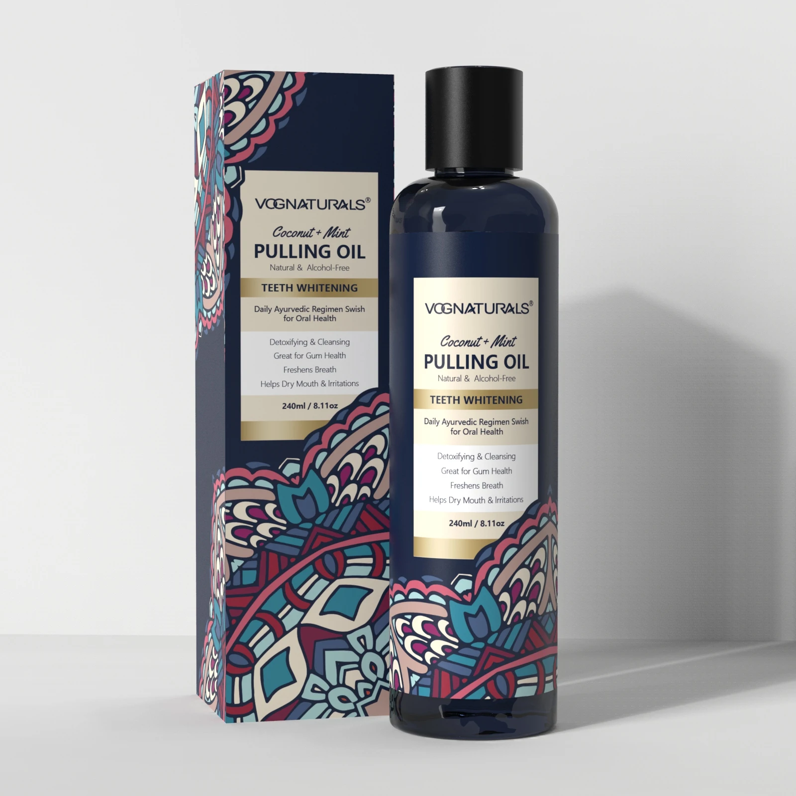 Private Label Coconut Oil Pulling For Teeth, Freshens Breath Teeth Whitening Pulling Oil Mouth Wash