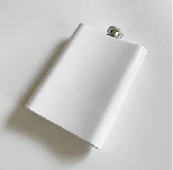 High quality wholesale sublimation blanks DIY printing stainless steel  8OZ hip flask