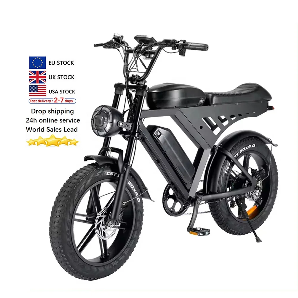 V30 3.0 bike 50 mph EU Warehouse  long range 500W eBike Pedal Assist Electric City fat tire for men mountain bike