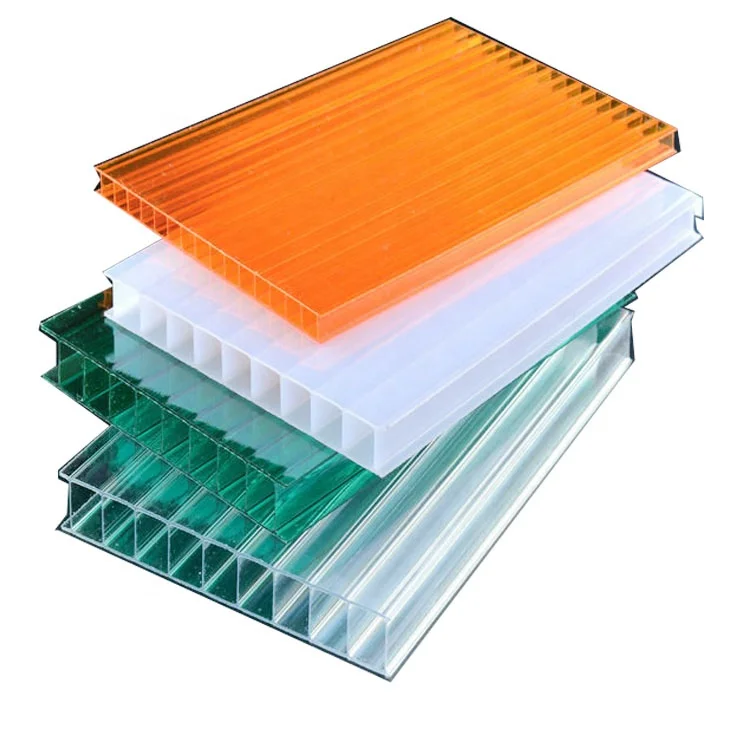 12mm high impact resistance honeycomb polycarbonate roofing sheet for greenhouse panels / car parking shed / walkway covers