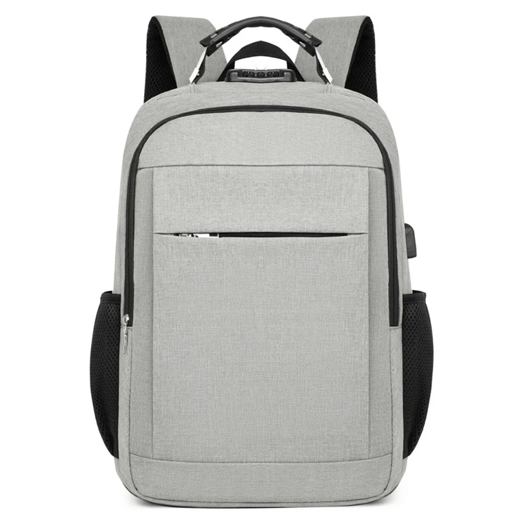 anti theft slim nylon usb 15.6 inch casual durable school travel business laptop men backpack for high school student