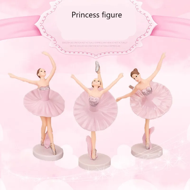 Ballerina girl figure beautiful girl princess doll children toy cake decoration birthday gift