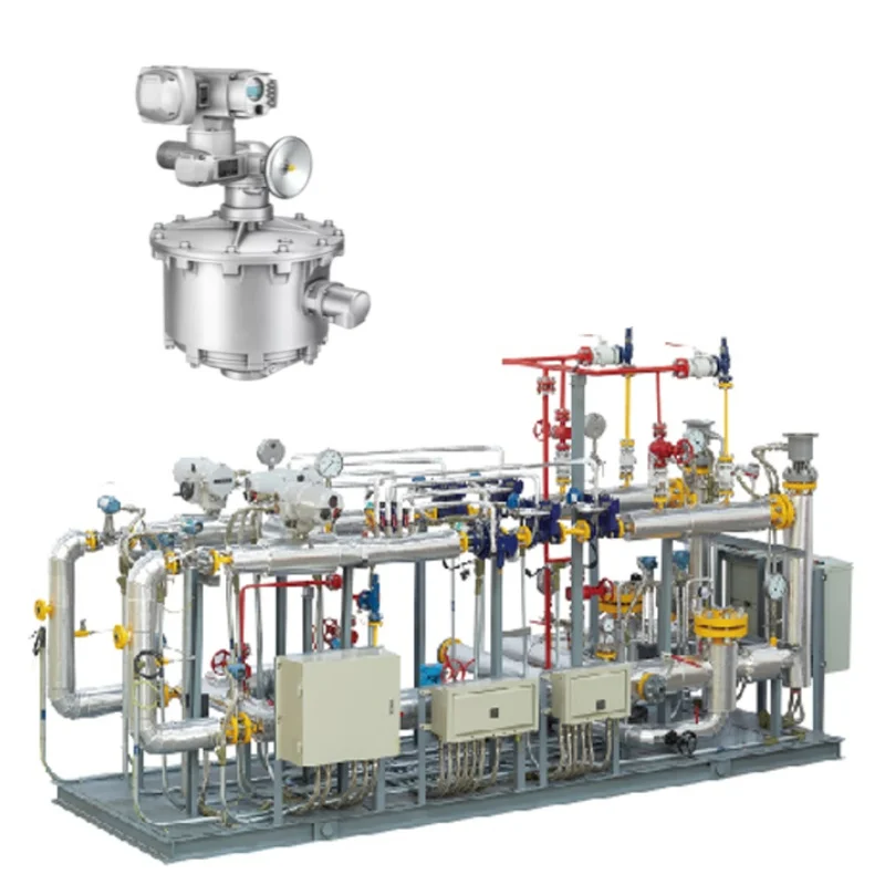 The Flow Control Valve Skid is equipped with the Auma valve actuator switch fail-safe device FQM/FQMEx