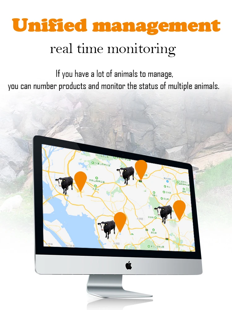 Highly qualified Black solar powered gps tracking device anti theft Magnetic suction charging gps livestock tracker for cattle