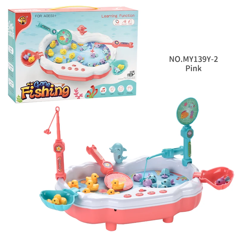 Plastic Kids Baby Bath Toy Play Electric Fishing Table Games Set for Kids