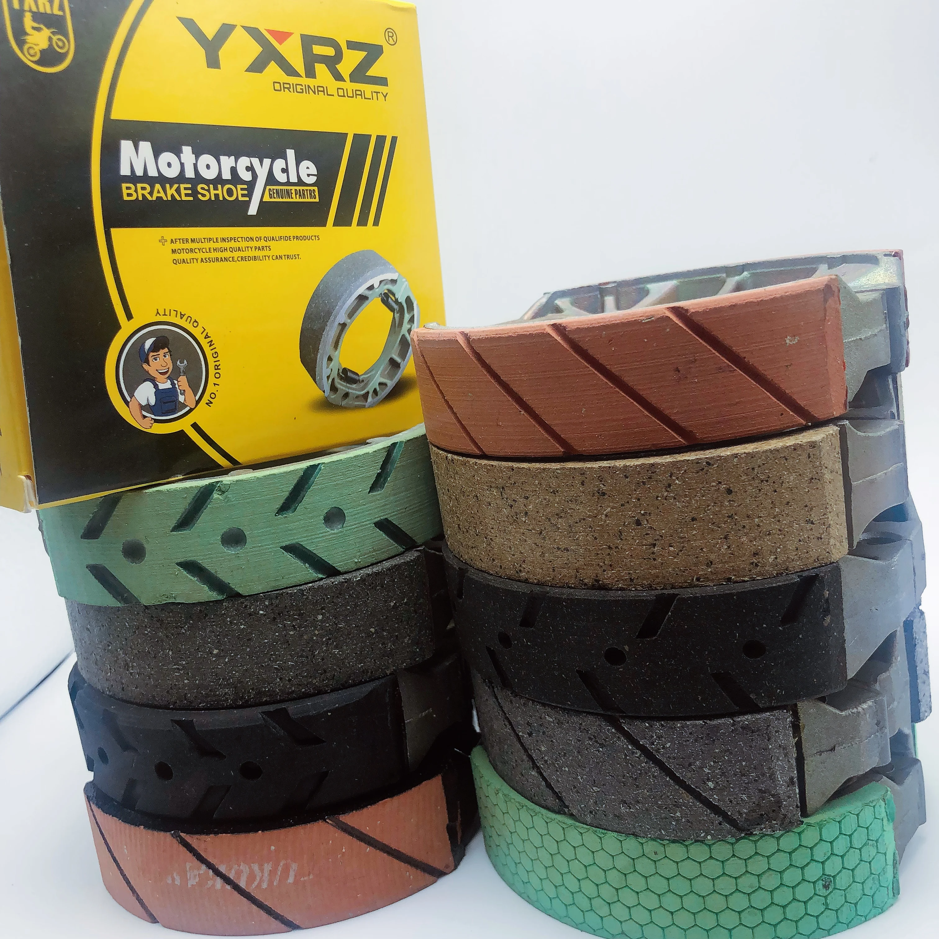 Высокопроизводительные запасные части для барабанных колес, длительный срок службы, низкая цена, прочная подкладка, тормозные колодки CG125