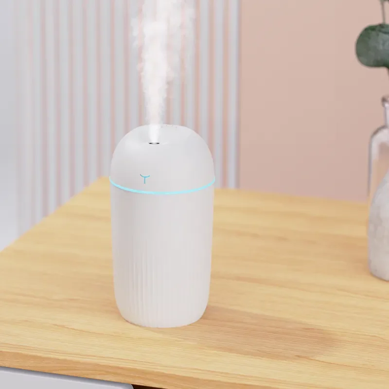Mini 420ml New Humidifier Household Usb Atmosphere Lamp Desktop Intelligent Large Capacity Aromatherapy Gift Humidifier