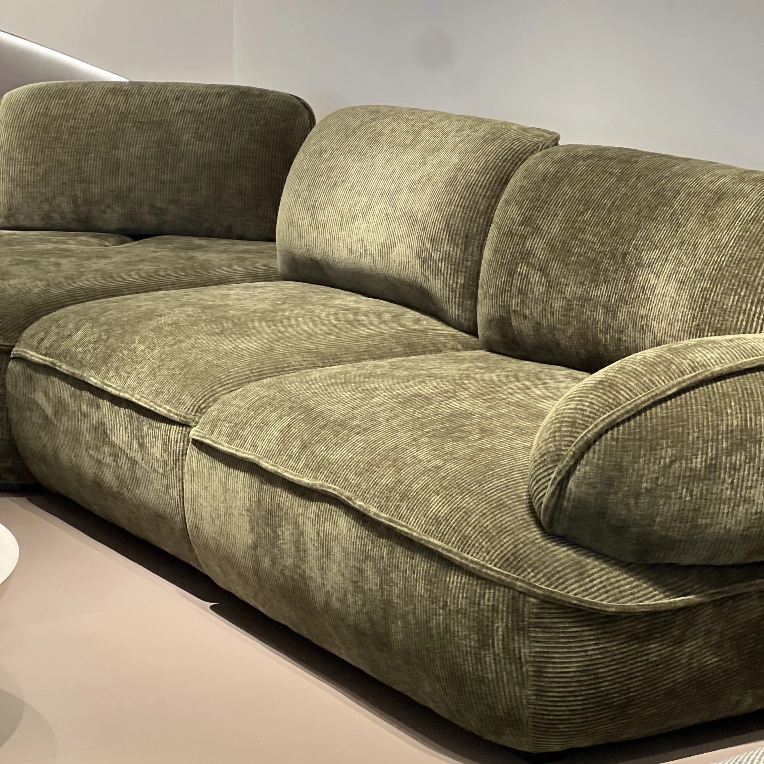 YAEONS Green Cozy Sofa Modern Togo Corner Sofa Set Arabic Wedding Modular Sectional Sofa for  Living Room Furniture