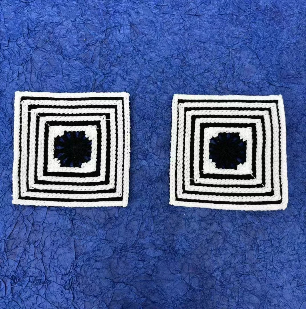 Wholesale Knitted Crochet Board Square Blocking Wooden  For Crocheting sew on  patches